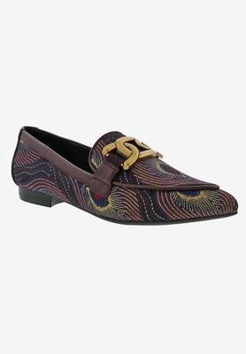 Women's Felix Casual Flat by Bellini in Wine Gold Combo (Size 13 M)