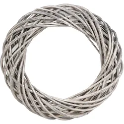 Deko-Weidenkranz aus verflochtenen Ästen - Naturdekoration zum Dekorieren - Vielseitig für Innen & Aussen - Braun, Ø 45x8cm