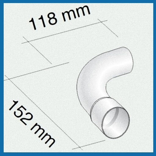 Fondital Curva 90° Per Tubo Ø35mm M/F Per Stufe Convettive