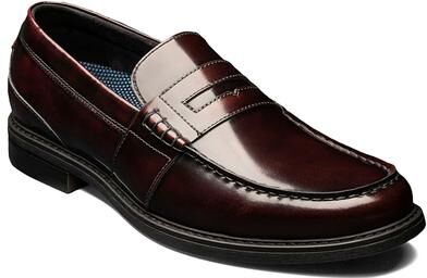 Nunn Bush Men's Lincoln Loafer Dress Shoes in Burgundy, Size 9 M, Leather