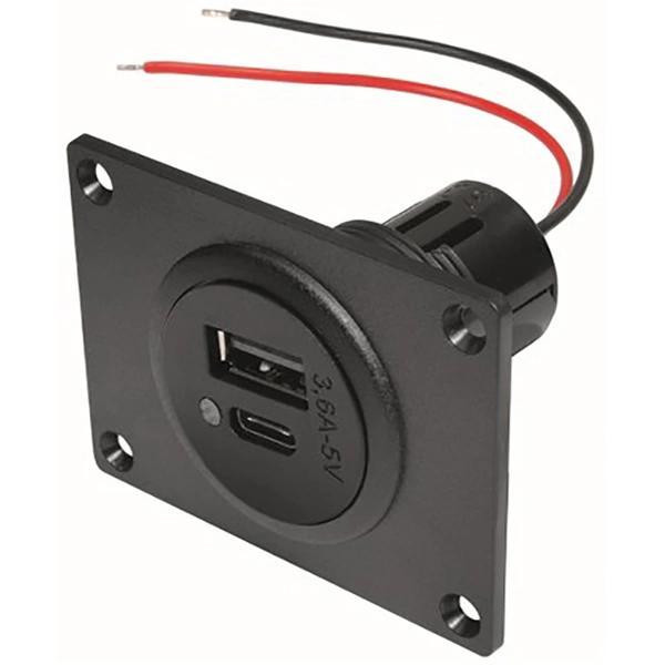 Pro Car USB-C/A dubbele poort auto oplader