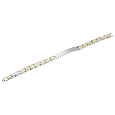 Gliederarmband ADELIA´S "Armband – Gliederarmband aus Edelstahl 21,5 cm", gold (silber), Armbänder, Damen, 22cm, Edelstahl, Gliederarmband, Zum Verschenken an Menschen, die Ihnen am Herzen liegen