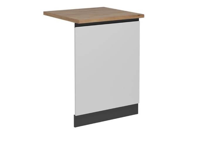 Façade de lave-vaisselle R-Line 60cm J-Shape PT Chêne Blanc/Anthracite Vicco 55122