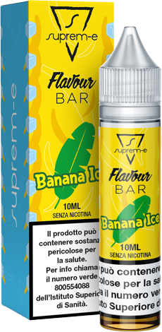 Suprem-e Banana Ice Flavour Bar Liquido Mini Shot Mix 10ml Banana Ghiaccio