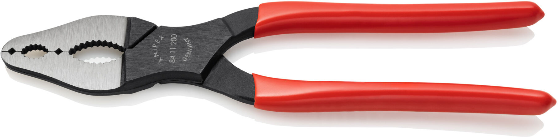 KNIPEX 84 11 200 Fahrzeug-Konuszange mit Kunststoff überzogen schwarz atramentiert 200 mm)