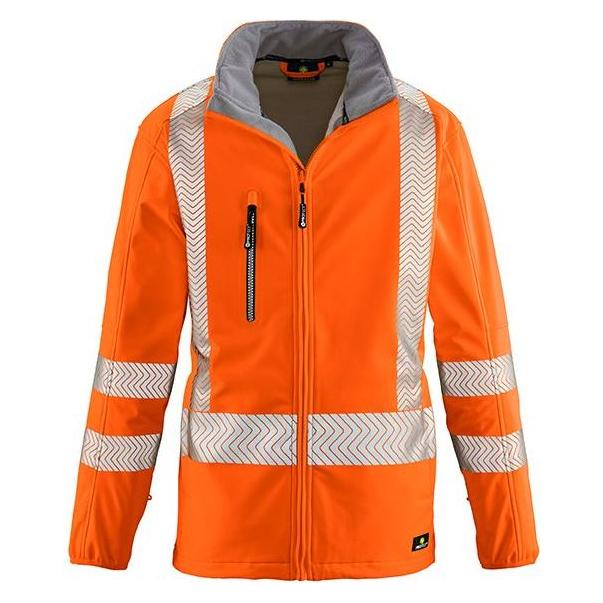 BIG Arbeitsschutz Warnschutz-Softshelljacke TYLE leuchtorange,Gr.XS (XS) (228247)