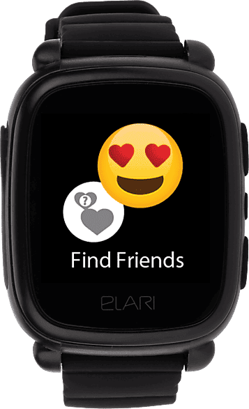 Smartwatch infantil - Elari KidPhone 2G, Talla Infantil, 1.4" Táctil IPS, USB-C, Botón SOS, Función Zonas Seguras, 450 mAh, Negro
