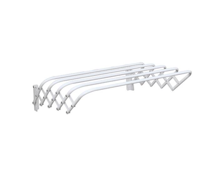 MSV Wäschetrockner, Weiß, Metall, 60x19x6.5 cm, klappbar, platzsparend, Haushalt & Reinigung, Wäschepflege, Wäscheständer