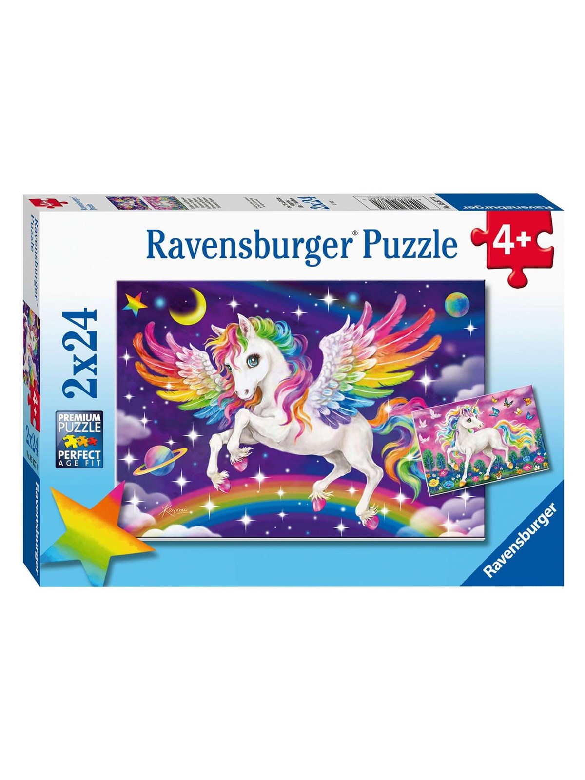 Ravensburger Puzzle Unicorn and Pegasus 2x24 pcs. 2D Puzzles