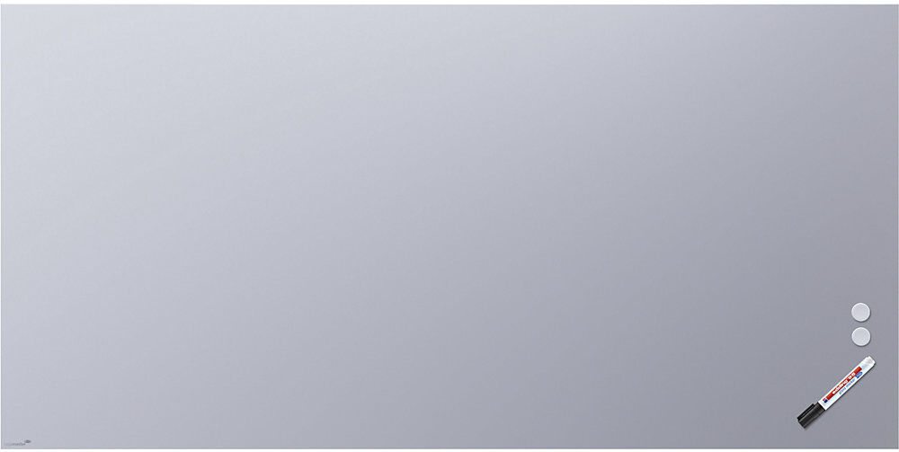 Mattes Glasboard, Sicherheitsglas, BxH 2000 x 1000 mm, pastellblau Legamaster