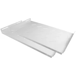 Kabelmeister 19" Fachboden, seitliche Befestigung, Einbautiefe 270 mm, 2er Set, reinweiss (RAL9010), Serverschrank Zubehör, Weiss