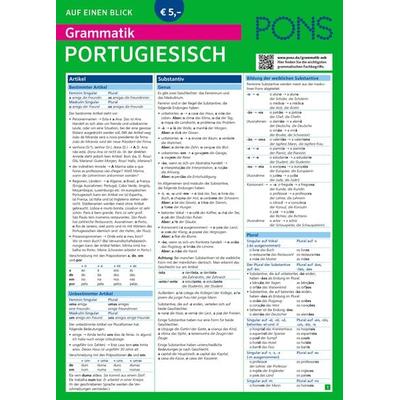 PONS Grammatik auf einen Blick Portugiesisch, Taschenbuch von Maria do Carmo Massoni, PONS Langenscheidt GmbH, 978-3-12-562797-0