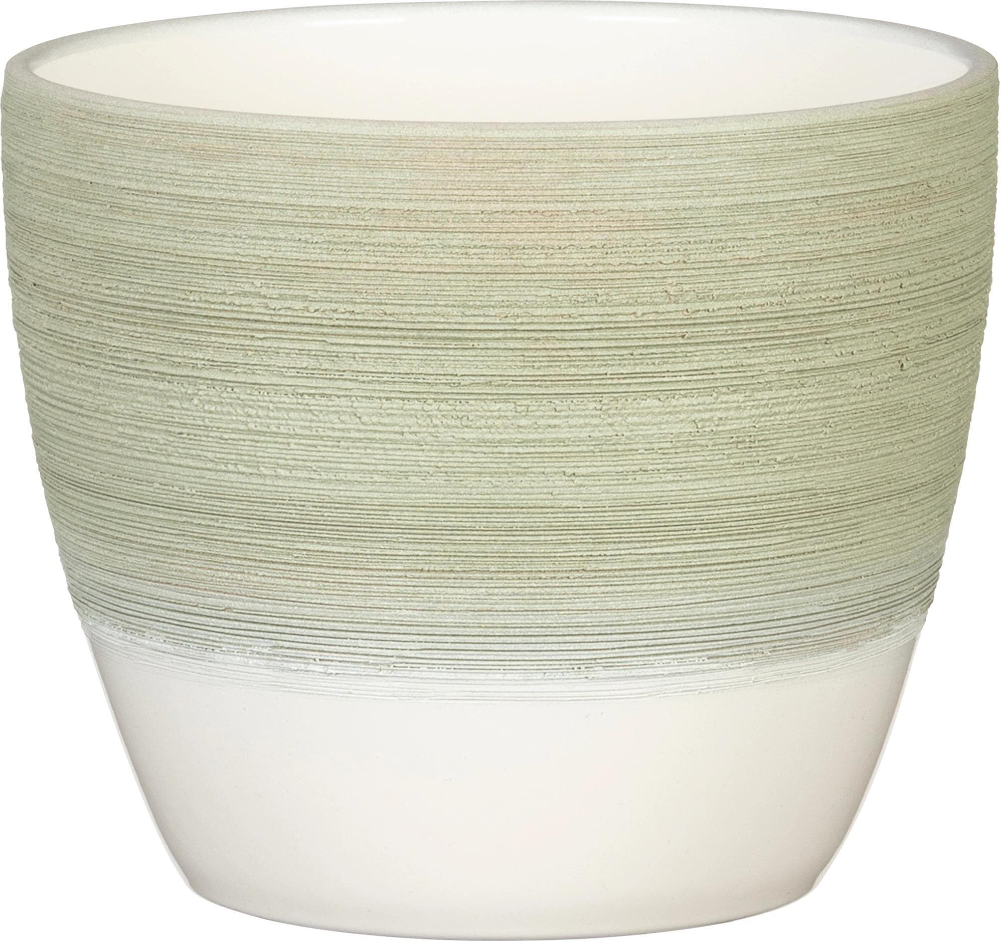 Blumentopf SCHEURICH "Matcha Cream 950 19 cm", matcha cream, Pflanzgefässe, Blumentopf matcha cream Einheitsgröße