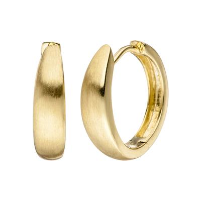 Paar Creolen JOBO, gold (gelbgold 333), Ohrringe, Damen, 14,9mm, Gelbgold 333, 333 Gold