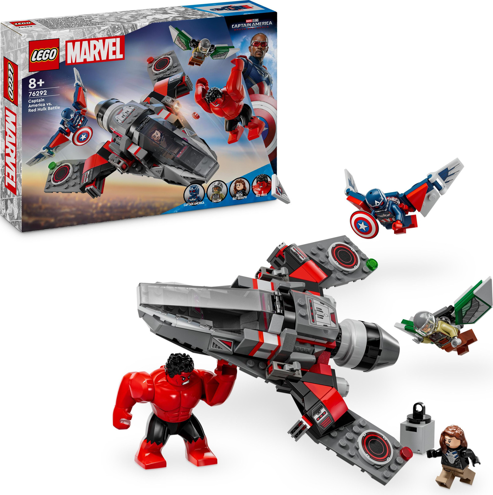 LEGO Marvel De strijd tussen Captain America en de Rode Hulk 76292