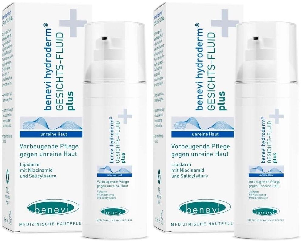 Benevi Hydroderm Gesichts-Fluid plus 2x 2x50 ml Lotion
