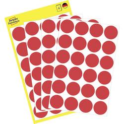 Avery-Zweckform 3004 Markierungspunkte Etiketten Ø 18 mm Rot 96 St. Permanent haftend Papier