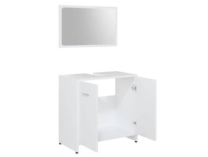 Ensembles Armoires de salle de bain - montage simplifié - Blanc Bois d'ingénierie 60x37 cm L5488