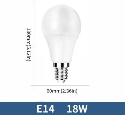 Uplifted Goods Energy Saving LED Bulb Lamps E27 And E14 Base Options e14 18w three Color Dimmer
