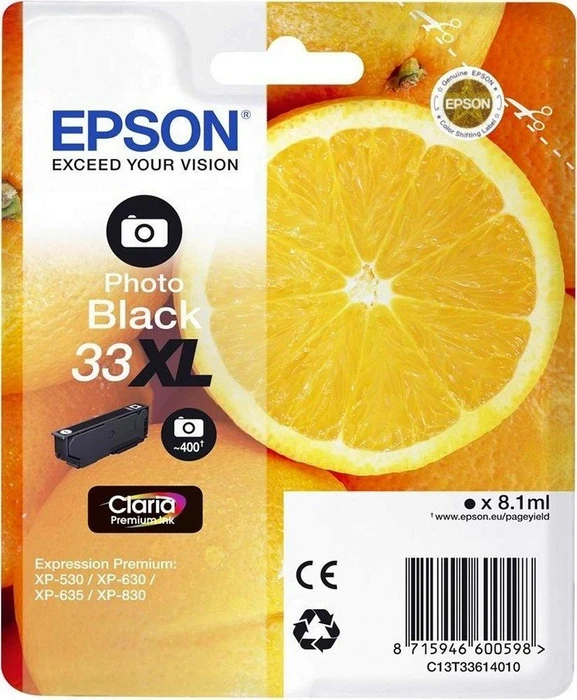 Epson Tintenpatrone T3361 Foto - schwarz, 8,1ml