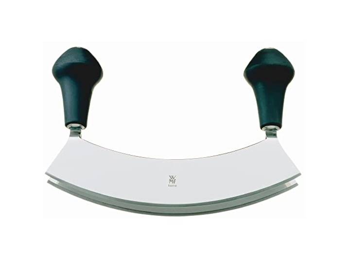 WMF Kräutermesser Wiegemesser zweischneidig 17,5 cm, geschmiedeter Spezialklingenstahl, Wiegemesser Kräuter zum feinen Zerkleinern oder Hacken