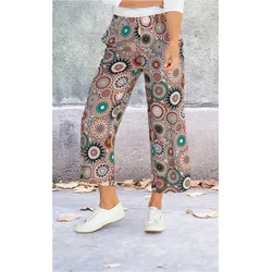 Viskose-Hose in Druck sand in Größe 48 von DW-Shop, Sand, 48