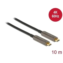 DeLOCK Aktives Optisches USB-C Video Kabel 4K 60 Hz 10 m
