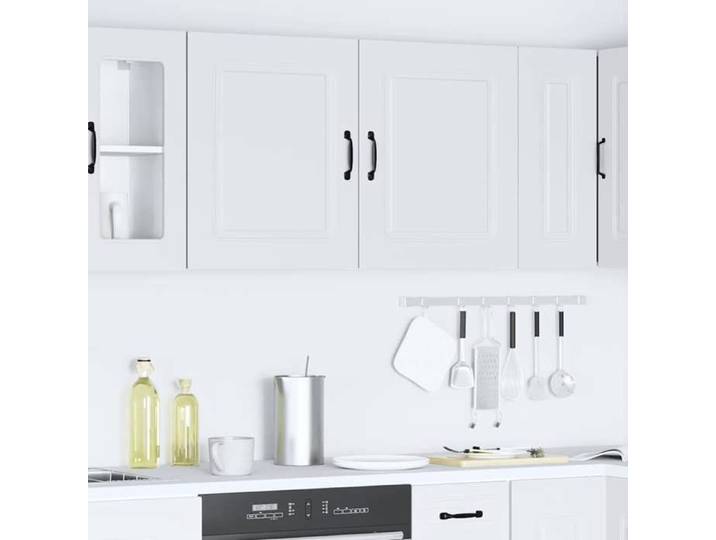 SALE d'hiver  Placards murales de cuisine 2pcs - MANGO - Colonnes cuisine - Kalmar blanc bois d'ingénierie EU199