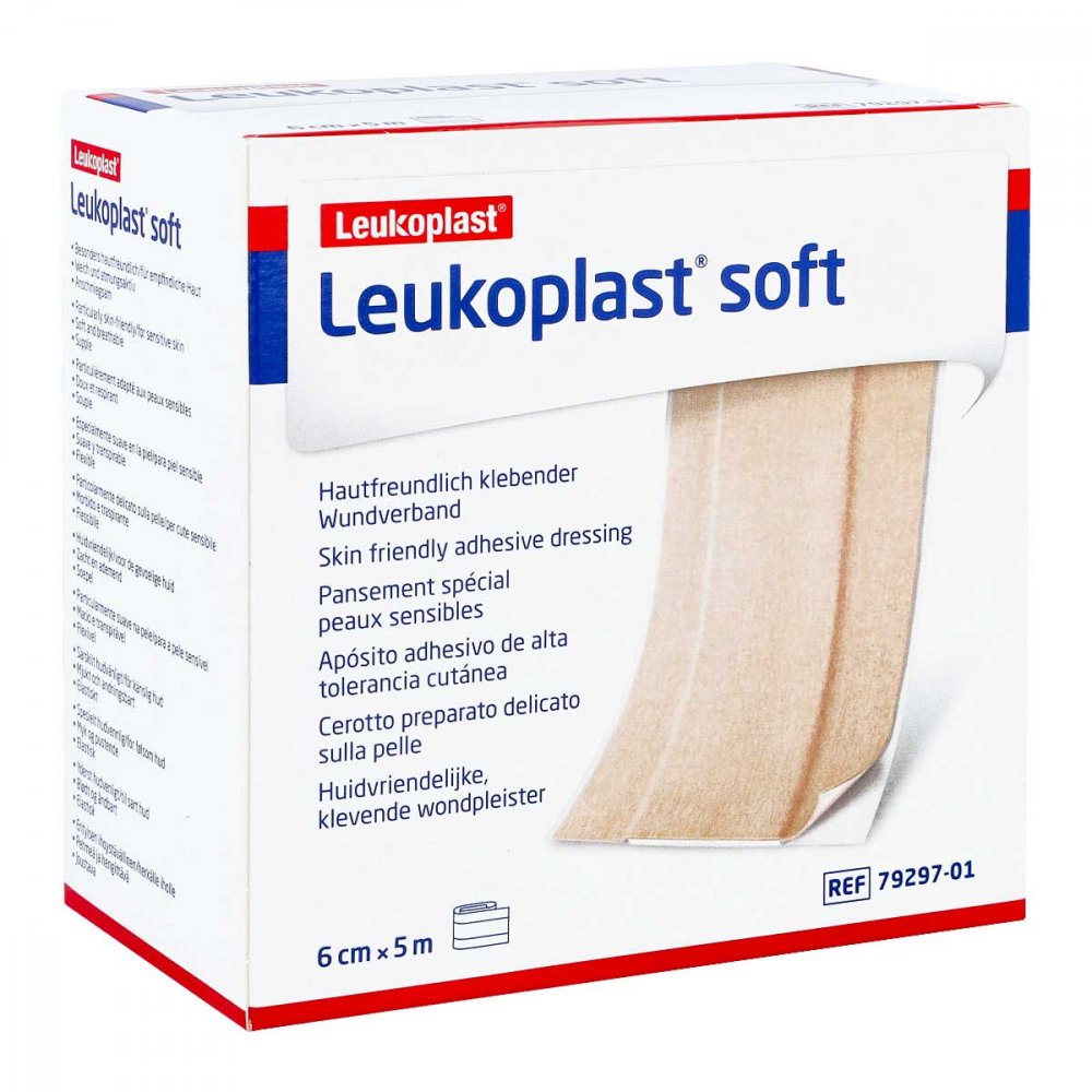 BSN medical GmbH Leukoplast Soft Pflaster 6 cmx5 m Rolle 13838408