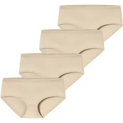 Schiesser Damen Panty Invisible Cotton 4er Pack