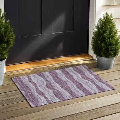 Addison Rugs Machine Washable Indoor/ Outdoor Stripe Jordan Chantille Rug