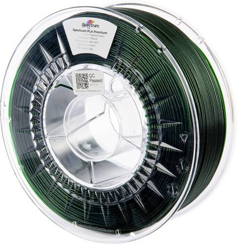 Spectrum Filaments 80896 PLA Premium Filament PLA hohe Zugfestigkeit 1.75mm 1000g flipflop green, Grün 1St.