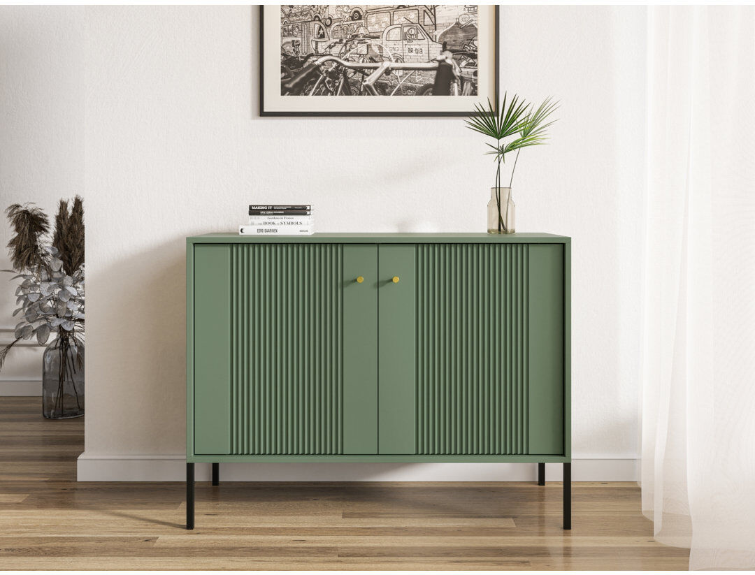 17 Stories Tanari Sideboard Smoke Green/Black 79cm H X 105cm W X 39cm D