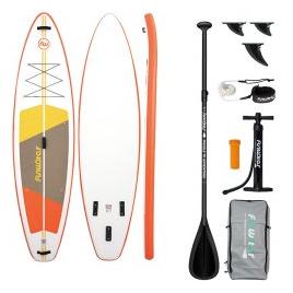 Rebel FunWater SUP paddleboard SUPFW69B (orange-white) (SUPFW69B)