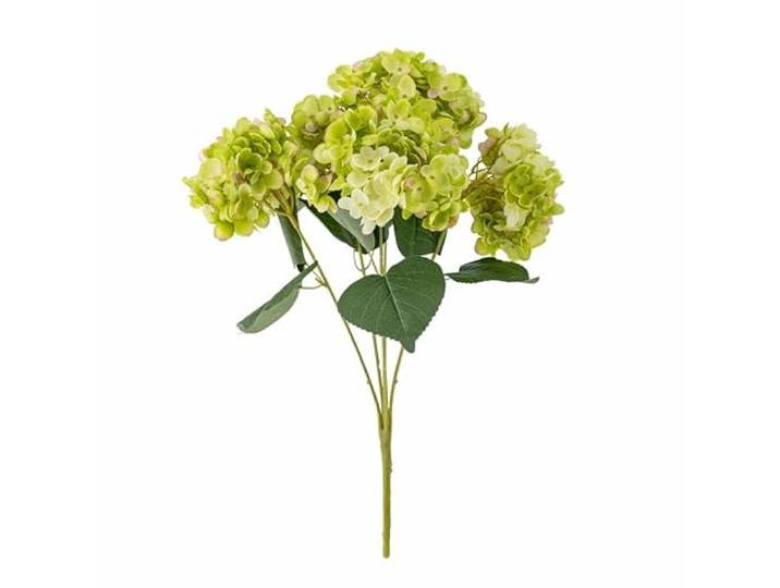 Hydrangea Kunstmatige Enkele Steel, Wit, Kunststof