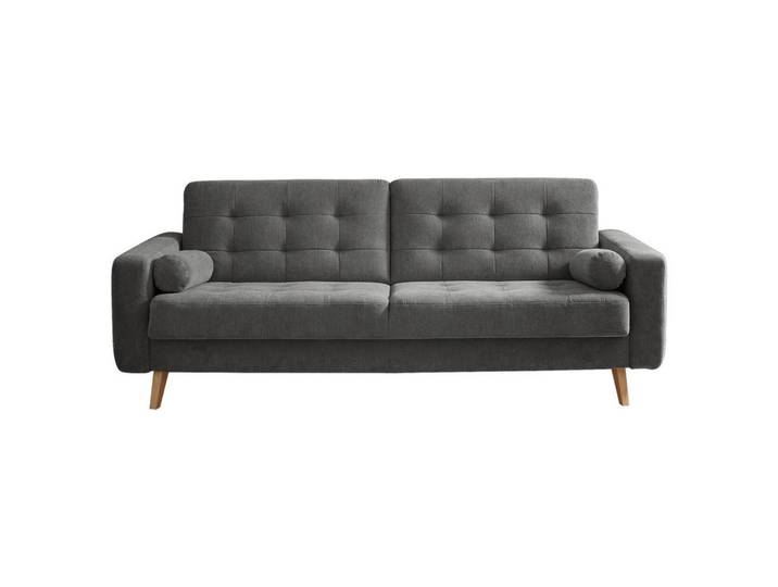 Mid.you Schlafsofa, Graubraun, Holz, 222x86x90 cm, Wohnzimmer, Sofas & Couches, Schlafsofas, Sonstige Schlafsofas