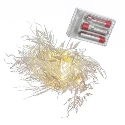MARELIDA LED Drahtlichterkette glitzernde Blätter Deko Girlande biegsam 150cm weiß