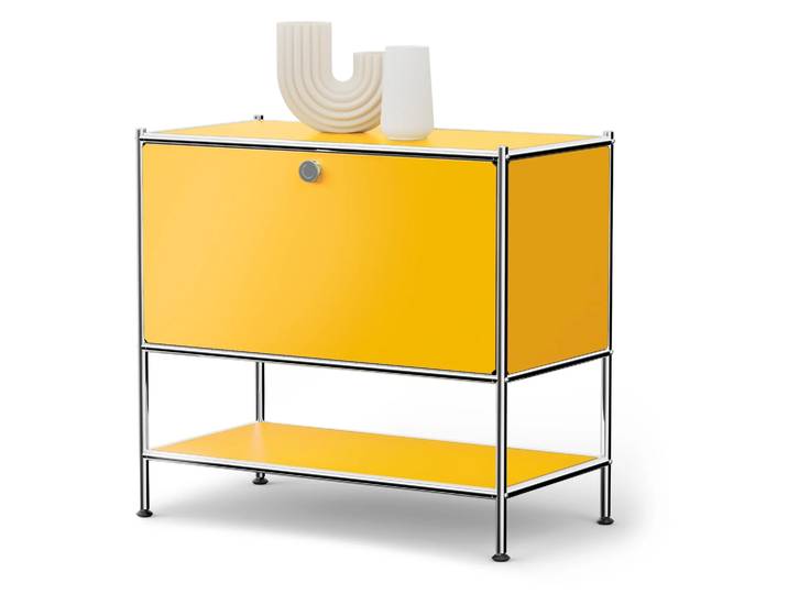 Tchibo - Sideboard Metall CN3 mit 1 Klappenfach - 77,5x40x71,5cm - chrom -