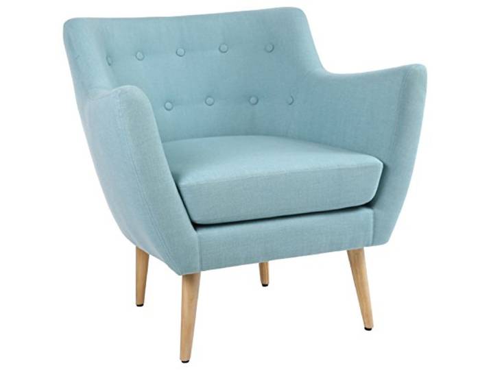 Menzzo Scandinave Molly Fauteuil Tissu Bleu 73 x 133 x 81 cm