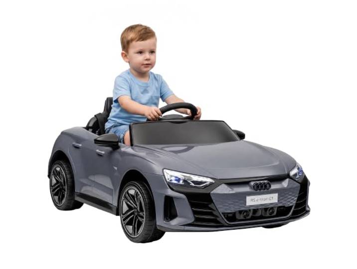 HOMCOM Kinder elektroauto AUDI RS E-tron GT 12V kinderauto 2 motor Grijs