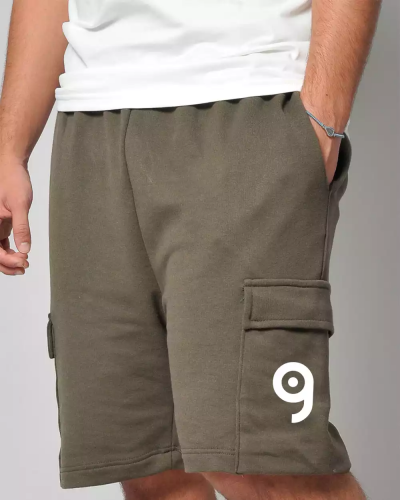 Billy Bermuda Cargo Uomo, 100% Cotone Ring Spun Personalizzate o neutre Vesti