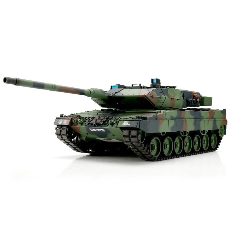 Torro 14325-CA 1/16 RC Leopard 2A6 met Flecktarn Camouflage en Metalen Kettingen