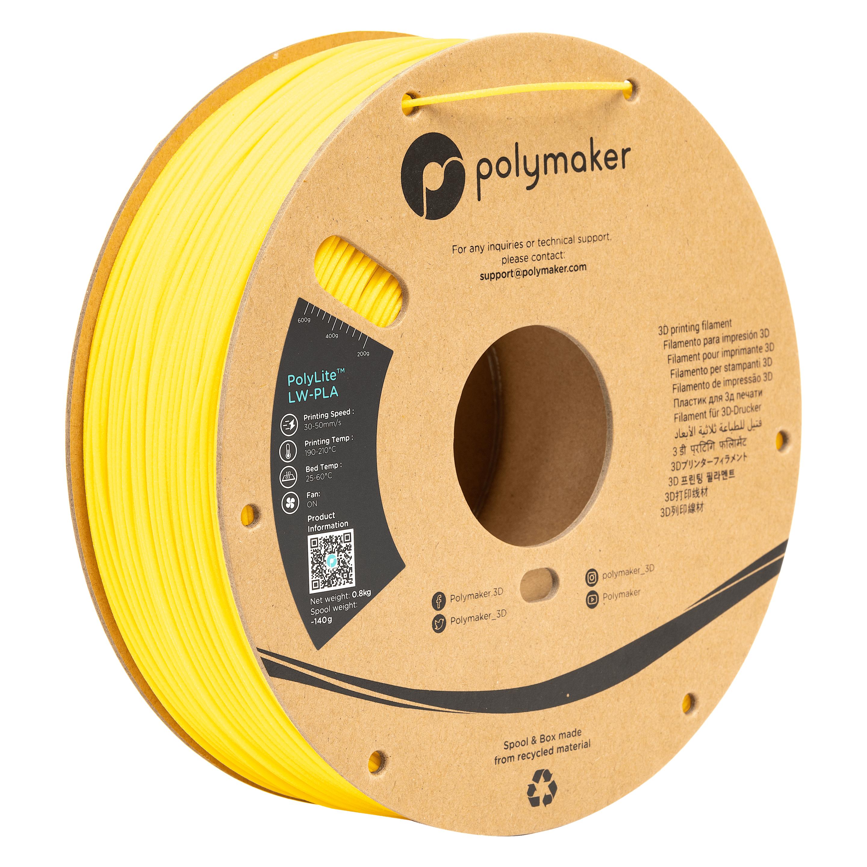 Polymaker PolyLite LW-PLA (800 g, 1.75 mm) (PA08009)