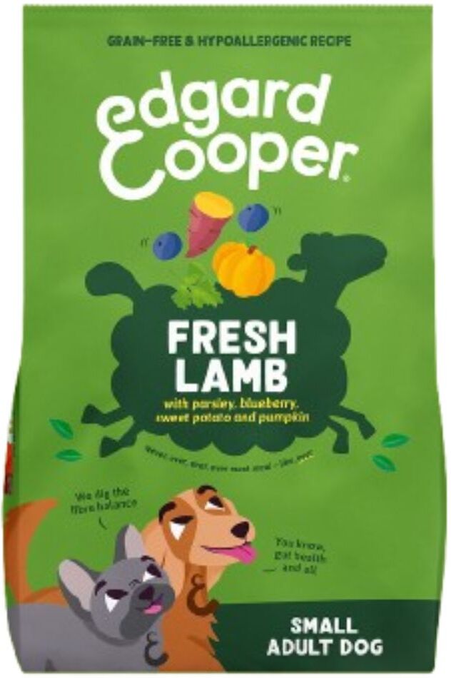SACCO 3 Kg CROCCHETTA PICCOLA S Edgard & Cooper Agnello per Cani Adulti