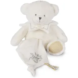 Doudou et Compagnie, Schmusetuch, Bär mit Schmusetuch gold 30cm (30 x 23 cm)