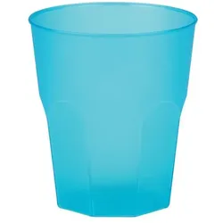 MONOUSO - Wiederverwendbarer Unzerbrechlicher Becher PP Frost Türkis 350ml (20 Stück)