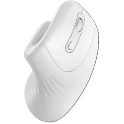 Nilox Vertical Wireless Mouse White (Kabellos), Maus, Weiss