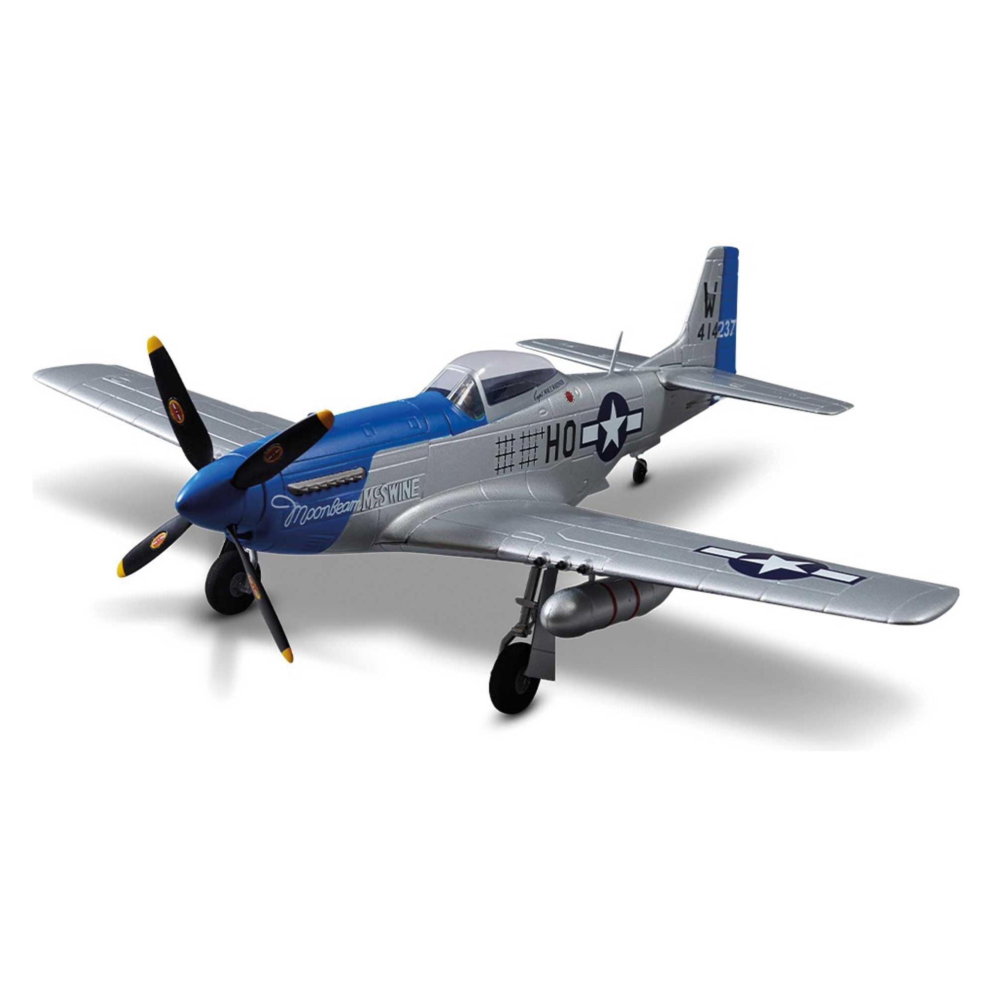 Derbee P-51D Mustang Warbird PNP blau - 75cm (Motorflugzeug, Warbird) (DB004PB)