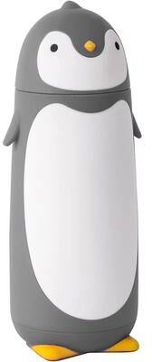 USA Free Shipping Shop Penguin Stainless Steel Vacuum Thermos Insulated Travel Mug For Coffee, Tea & Water,Temperature Retention light Grey stainless Steel