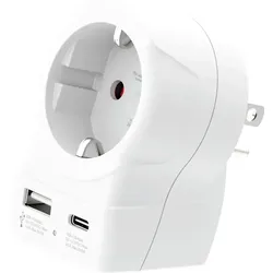 SKROSS Adapter Europe to USA + 2x USB Slot - 2.400 mMA